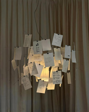 Mina Paper Plug In Chandelier