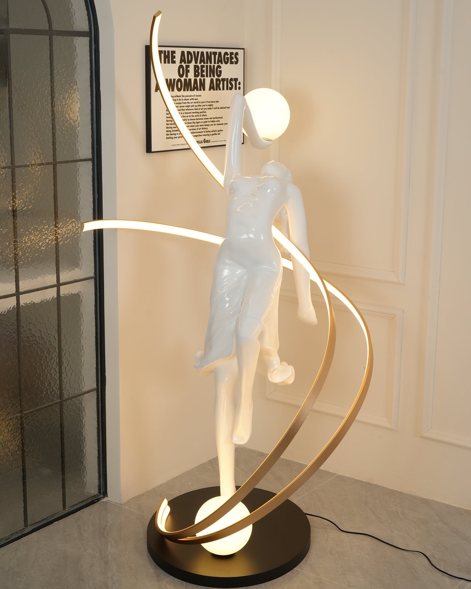 Misha Goddess Statue Floor Lamp