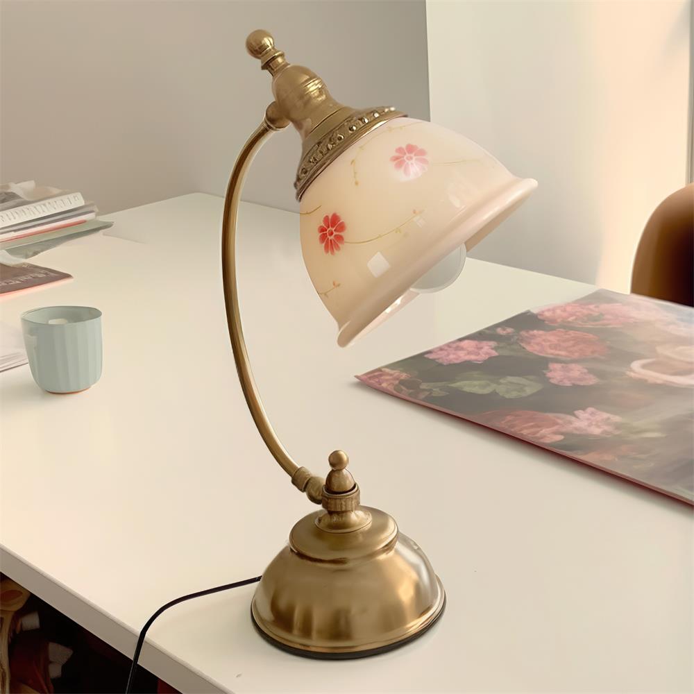 Lámpara de mesa floral Mishya