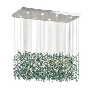 Emerald Rainfall Crystal Customize Chandelier