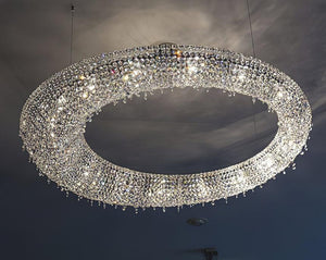 Modern Round Crystal Chandelier