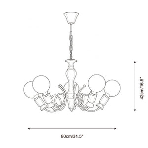 Modernist Cluster Chandelier