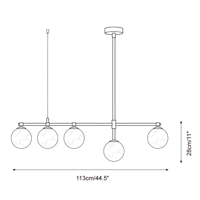 Montarion alabasterkrona — Dimensionsritningar 1