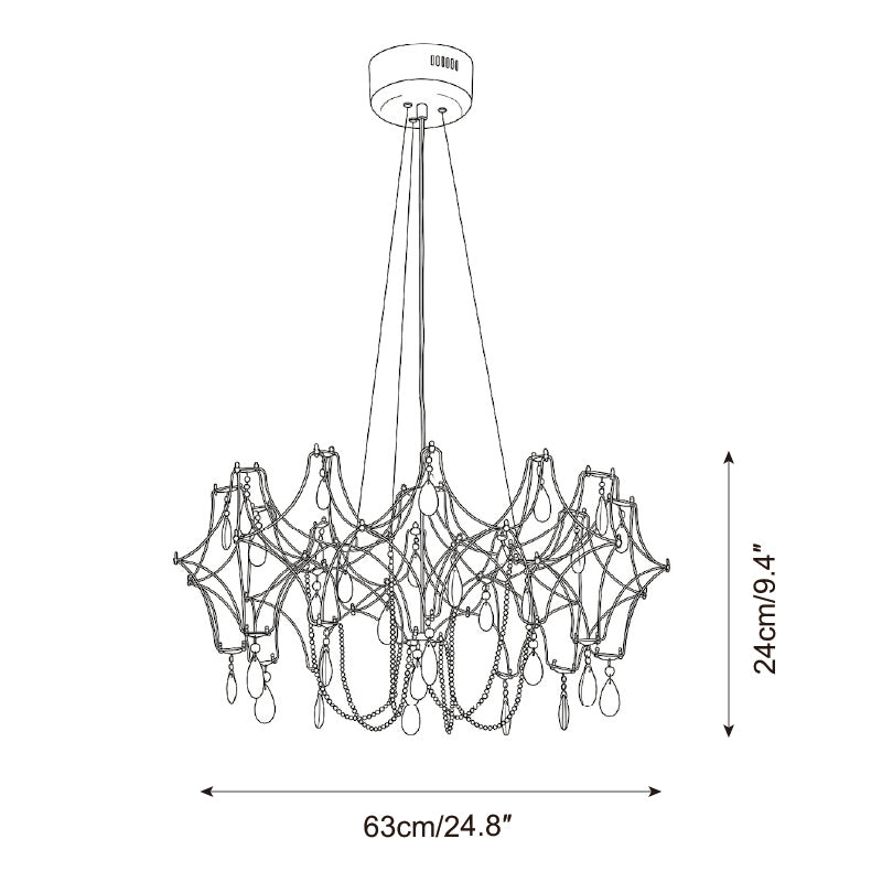 Montelisse Chandelier — Dimension drawings 1