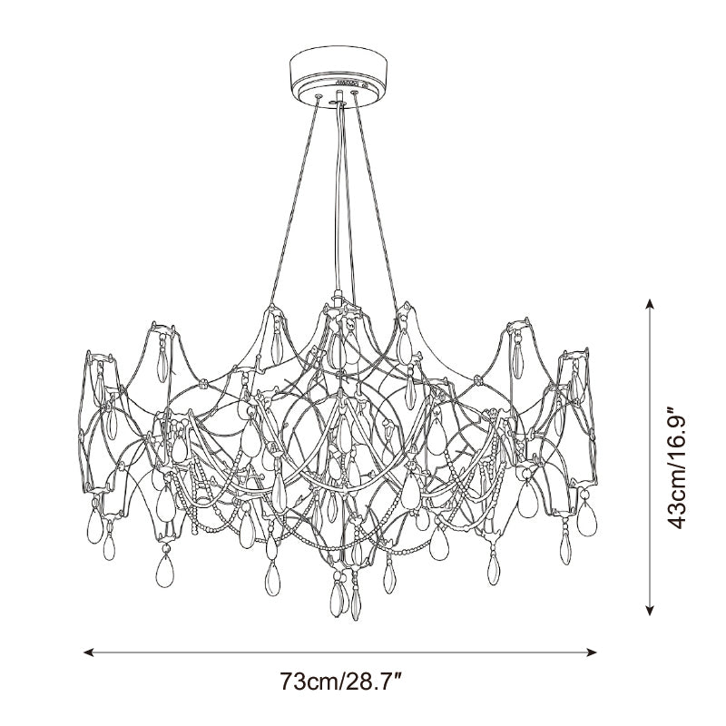 Montelisse Chandelier — Dimension drawings 2
