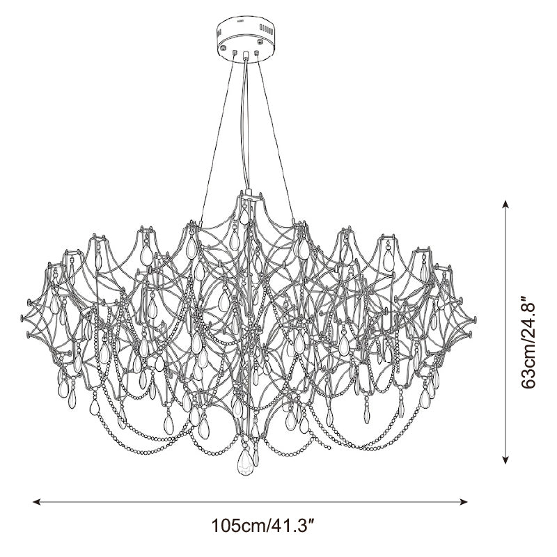 Montelisse Chandelier — Dimension drawings 3