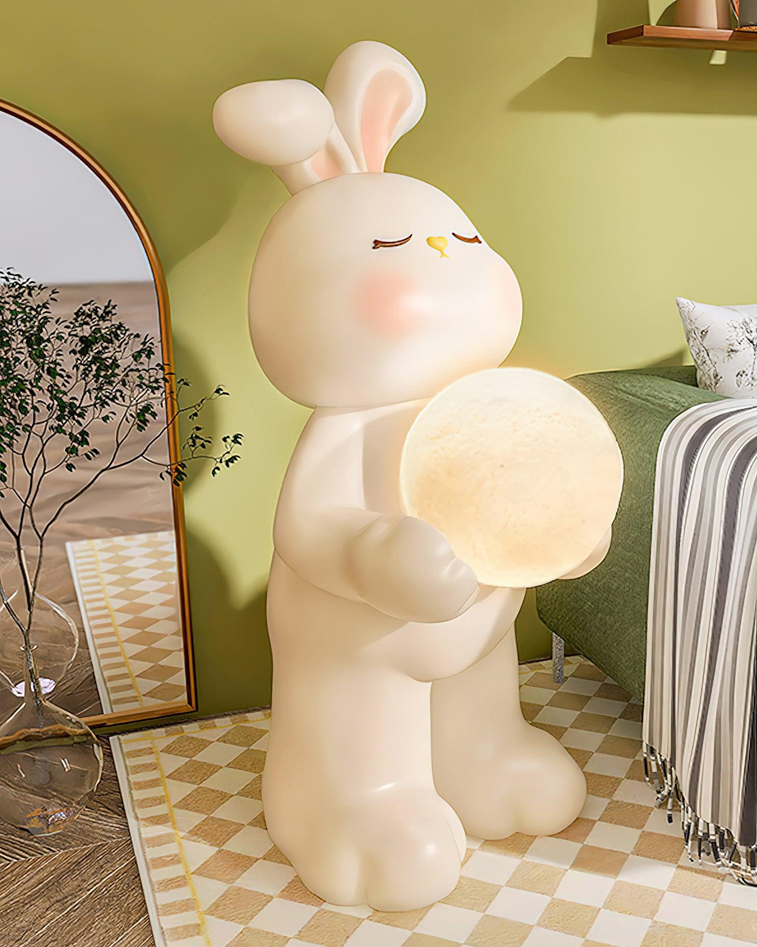Moon Rabbit Floor Lamp 9.8″- 24.8″