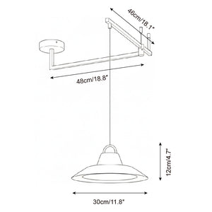 Morvia Swing Arm Pendant Lamp