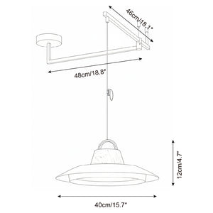 Morvia Swing Arm Pendant Lamp