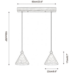 Mosaic Pyramid Pendant Lamp