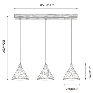 Mosaic Pyramid Pendant Lamp