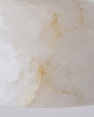 Moss Glow Alabaster Flush Mount