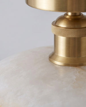 Moss Glow Alabaster Flush Mount