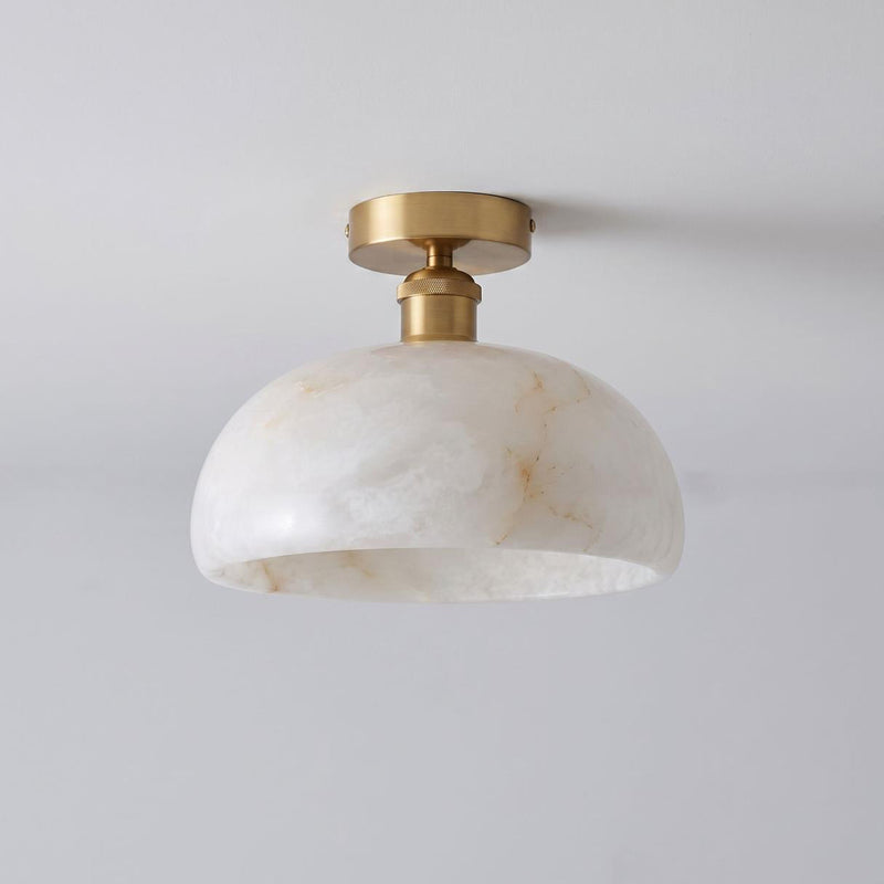 Moss Glow Alabaster Semi- Flush Mount – detail 2