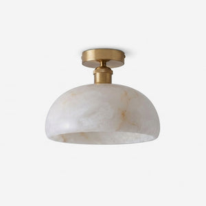 Moss Glow Alabaster Flush Mount