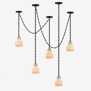 Multi-Tier Chain Drum Pendant Lamp