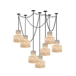 Multi-Tier Chain Drum Pendant Lamp