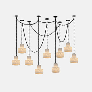 Multi-Tier Chain Drum Pendant Lamp