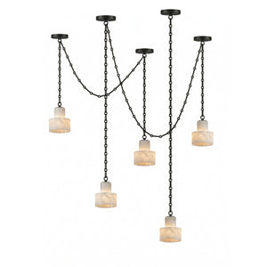 Multi-Tier Chain Drum Pendant Lamp