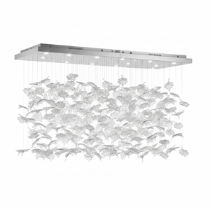 Multicolor Crystal Maple Leaf Chandelier