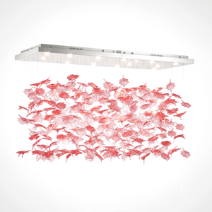 Multicolor Crystal Maple Leaf Chandelier