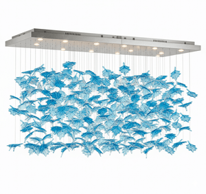 Multicolor Crystal Maple Leaf Chandelier