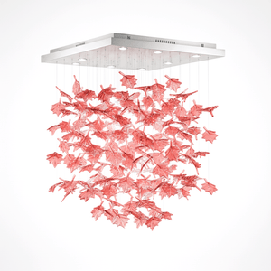 Multicolor Crystal Maple Leaf Chandelier