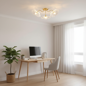 Murano Glass Flowers Ceiling Light