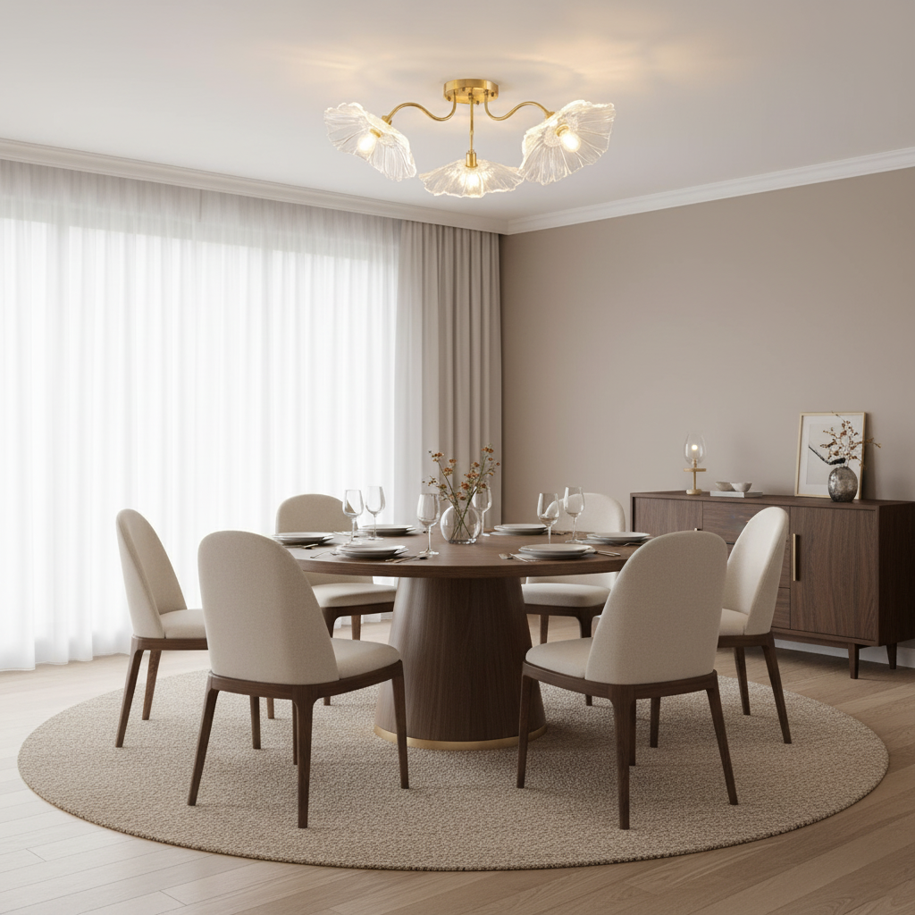 Murano Glass Flowers Ceiling Light