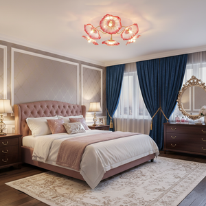 Murano Glass Flowers Ceiling Light