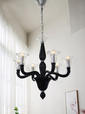Black Candle Chandelier