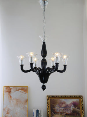 Black Candle Chandelier