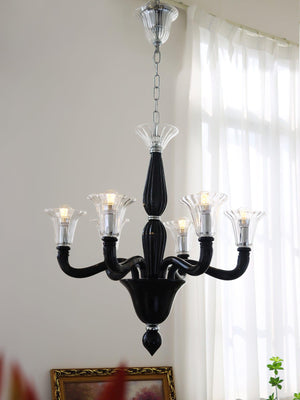 Black Candle Chandelier