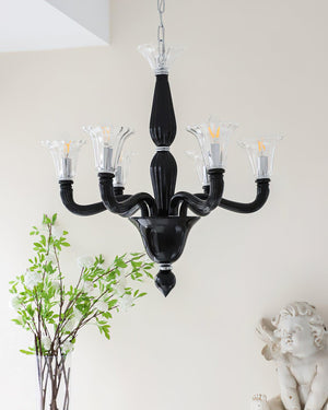 Black Candle Chandelier