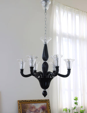 Black Candle Chandelier