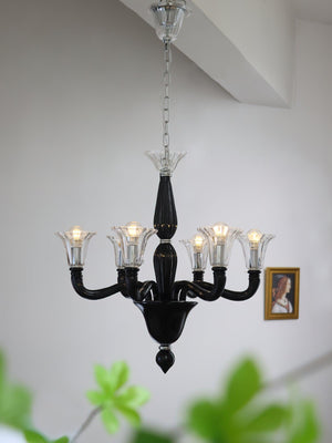Black Candle Chandelier