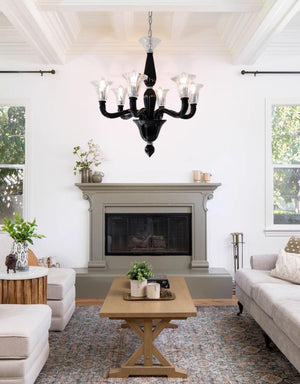 Black Candle Chandelier