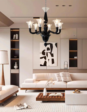 Black Candle Chandelier