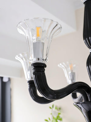 Black Candle Chandelier