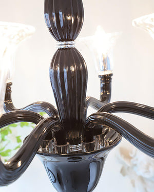 Black Candle Chandelier