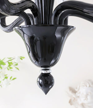 Black Candle Chandelier