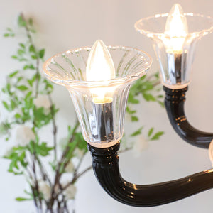 Black Candle Chandelier