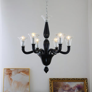 Black Candle Chandelier