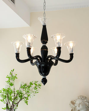 Black Candle Chandelier