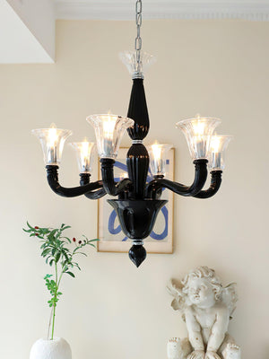 Black Candle Chandelier