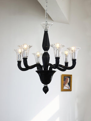 Black Candle Chandelier