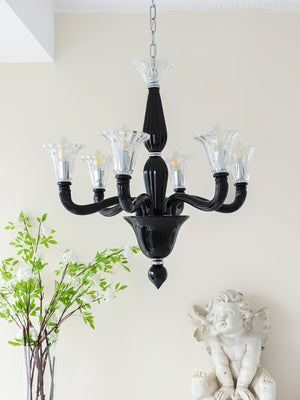 Black Candle Chandelier