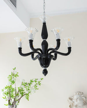 Black Candle Chandelier