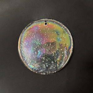 Glass Disc Iridescent Chandelier