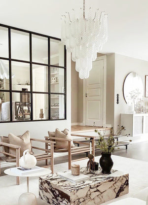 Glass Droplet Chandelier